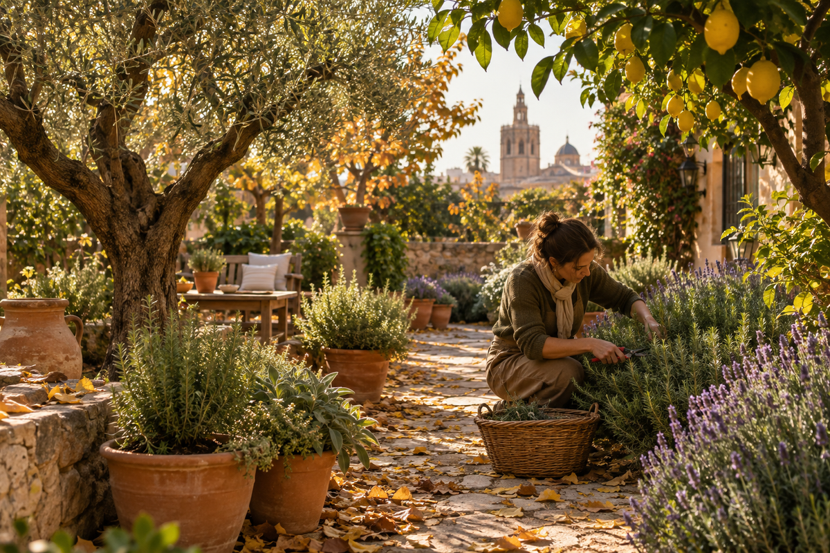 Jardín mediterráneo valenciano en otoño – Vivero De Abril