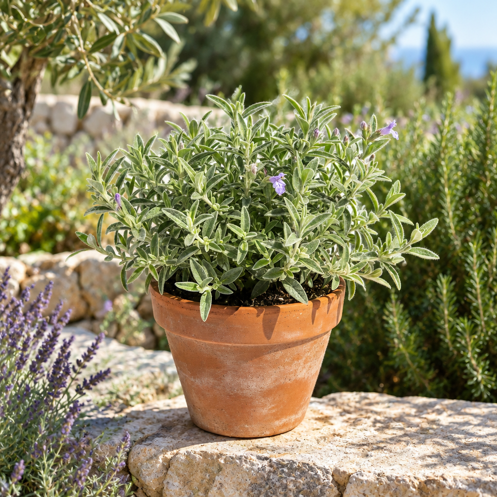 Teucrium en jardín